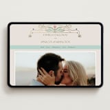 "Ornate Elegance" - Wedding Website in Ivory by Maria Hilas-Louie - Desktop Design