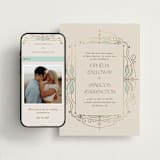 "Ornate Elegance" - Wedding Website in Ivory by Maria Hilas-Louie - Match Your Stationery