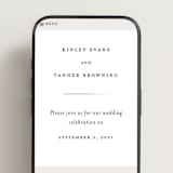 "Wildflower" - Wedding Website in Cotton by Jennifer Postorino - Mobile Layout