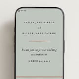 "Gilded Script" - Wedding Website in Sage by Angela Thompson - Mobile Layout
