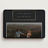 "Timeless Charm" - Wedding Website in Charcoal by Lucrecia Caporale - Desktop Design