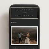 "Timeless Charm" - Wedding Website in Charcoal by Lucrecia Caporale - Mobile Layout