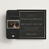 "Timeless Charm" - Wedding Website in Charcoal by Lucrecia Caporale - Match Your Stationery