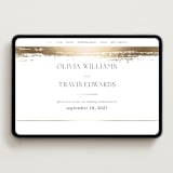 "Brushed Edge" - Wedding Website in Silk by Kelly Schmidt - Desktop Design