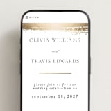 "Brushed Edge" - Wedding Website in Silk by Kelly Schmidt - Mobile Layout