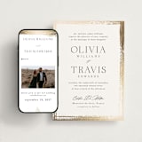 "Brushed Edge" - Wedding Website in Silk by Kelly Schmidt - Match Your Stationery