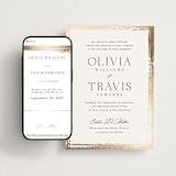 "Brushed Edge" - Wedding Website in Silk by Kelly Schmidt - Match Your Stationery