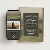 "Hillside" - Wedding Website in Graphite by Everett Paper Goods - Match Your Stationery
