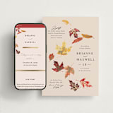 "Autumn Leafs" - Wedding Website in Autumn by Itsy Belle Studio - Match Your Stationery