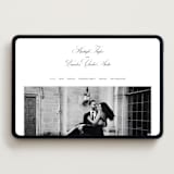 "Traditionalist" - Wedding Website in Snow by Sarah Brown - Desktop Design