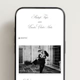 "Traditionalist" - Wedding Website in Snow by Sarah Brown - Mobile Layout