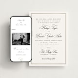 "Traditionalist" - Wedding Website in Snow by Sarah Brown - Match Your Stationery