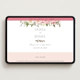 "Timeless Blooms" - Wedding Website in Peony by Susan Moyal - Desktop Design