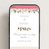 "Timeless Blooms" - Wedding Website in Peony by Susan Moyal - Mobile Layout
