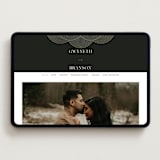 "ionic" - Wedding Website in Onyx by Lori Wemple - Desktop Design