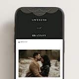 "ionic" - Wedding Website in Onyx by Lori Wemple - Mobile Layout