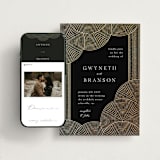 "ionic" - Wedding Website in Onyx by Lori Wemple - Match Your Stationery