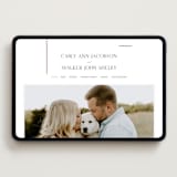 "Understated Elegance" - Wedding Website in Cotton by Stacey Meacham - Desktop Design