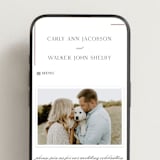 "Understated Elegance" - Wedding Website in Cotton by Stacey Meacham - Mobile Layout