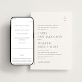 "Understated Elegance" - Wedding Website in Cotton by Stacey Meacham - Match Your Stationery
