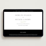 "Postcard" - Wedding Website in Snow by Kaydi Bishop - Desktop Design