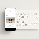"Postcard" - Wedding Website in Snow by Kaydi Bishop - Match Your Stationery