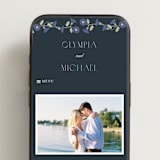 "Nouveau" - Wedding Website in Lilac by Hudson meet Rose - Mobile Layout