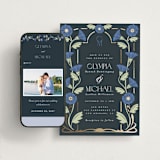 "Nouveau" - Wedding Website in Lilac by Hudson meet Rose - Match Your Stationery