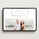 "Monogram in Leaves" - Wedding Website in Pearl by Leah Bisch - Desktop Design