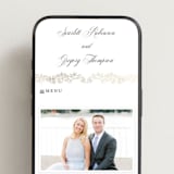 "Rococo" - Wedding Website in Pearl by Jenna Holcomb - Mobile Layout