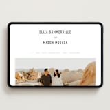 "Minimal Monogram" - Wedding Website in Granite by Jackie Mangiolino - Desktop Design