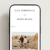 "Minimal Monogram" - Wedding Website in Granite by Jackie Mangiolino - Mobile Layout