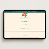 "Tropical garden" - Wedding Website in Jungle by Simona Camp - Desktop Design