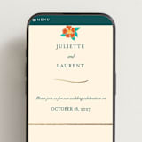 "Tropical garden" - Wedding Website in Jungle by Simona Camp - Mobile Layout