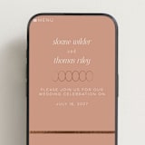 "Unity" - Wedding Website in Clay by Morgan Kendall - Mobile Layout
