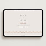 "Newberry" - Wedding Website in Bisque by Kristie Kern - Desktop Design