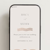 "Newberry" - Wedding Website in Bisque by Kristie Kern - Mobile Layout