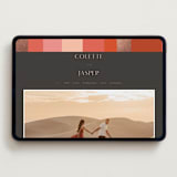 "Patchwork Border" - Wedding Website in Fruit Punch by Morgan Kendall - Desktop Design