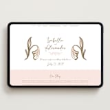 "Bella Bellissima" - Wedding Website in Blush by Ani Somi - Desktop Design