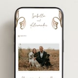 "Bella Bellissima" - Wedding Website in Blush by Ani Somi - Mobile Layout