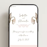 "Bella Bellissima" - Wedding Website in Blush by Ani Somi - Mobile Layout