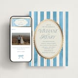 "Knightsbridge" - Wedding Website in Sky by Jackie Crawford - Match Your Stationery