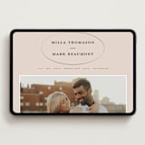 "Champagne" - Wedding Website in Rose by Ani Somi - Desktop Design
