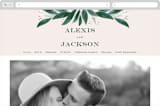 "Eternity" - Wedding Website in Sage by Leah Bisch - Desktop Design