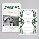 "Eternity" - Wedding Website in Sage by Leah Bisch - Match Your Stationery