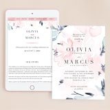 "Florista Modernista" - Wedding Website in Azalea by Petra Kern - Match Your Stationery