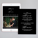 "Perspective" - Wedding Website in Noir by Kimberly FitzSimons - Match Your Stationery