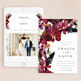 "Tidal Blooms" - Wedding Website in Holly by Grace Kreinbrink - Match Your Stationery
