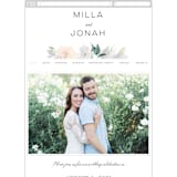 "Grande Botanique" - Wedding Website in Mist by Bonjour Paper - Guest Management
