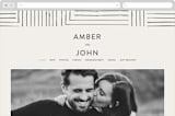 "Pattern Play" - Wedding Website in Pebble by Anelle Mostert - Desktop Design